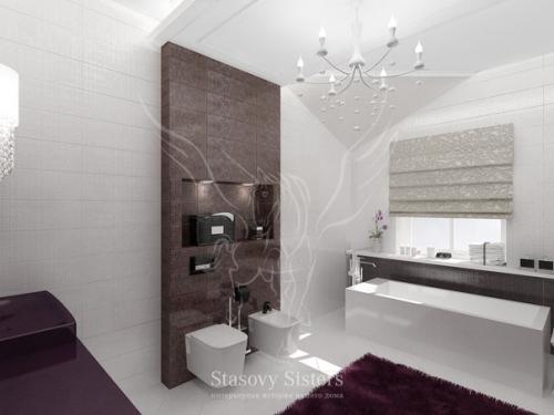 Наш проект хозяйской ванной комнаты в двухэтажном доме. 01