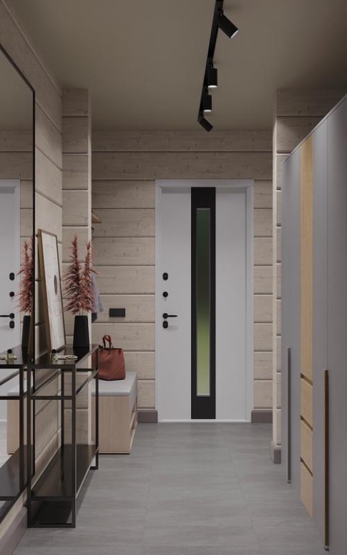 Прихожая _ дом из бруса. 01