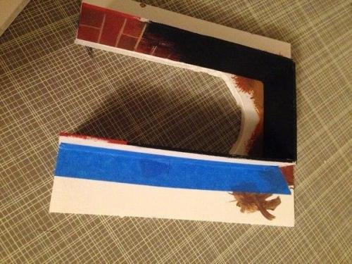 Картонный камин в кукольный домик. 05