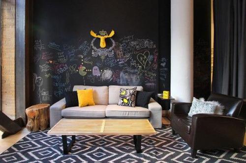 Меловая доска на стене в любом месте квартиры уместна. 06 Меловая доска на стене в любом месте квартиры уместна. 06