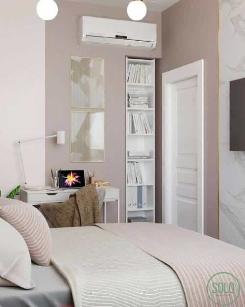 Воздушный интерьер квартиры в приятной цветовой гамме. 08