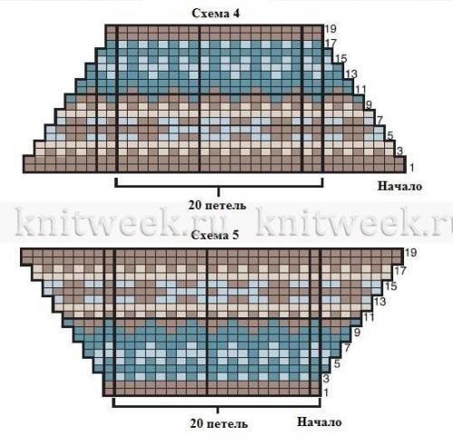 И подушка спицами с жаккардом покрывало. 03