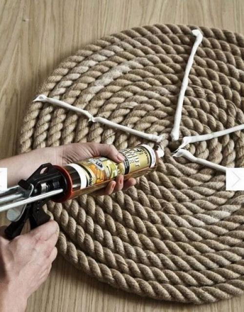 Мы делаем стильный коврик из веревки своими руками (мастер-класс, фото, пошагово). 05 Мы делаем стильный коврик из веревки своими руками (мастер-класс, фото, пошагово). 05