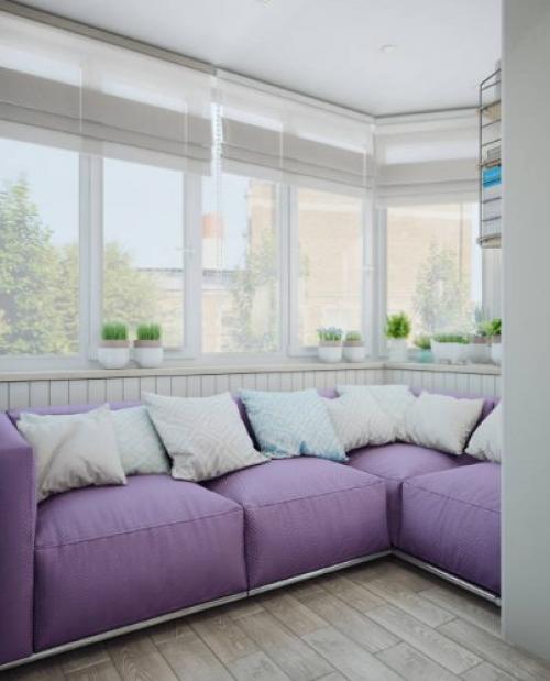 Интерьер однокомнатной квартиры в скандинавском стиле. 03