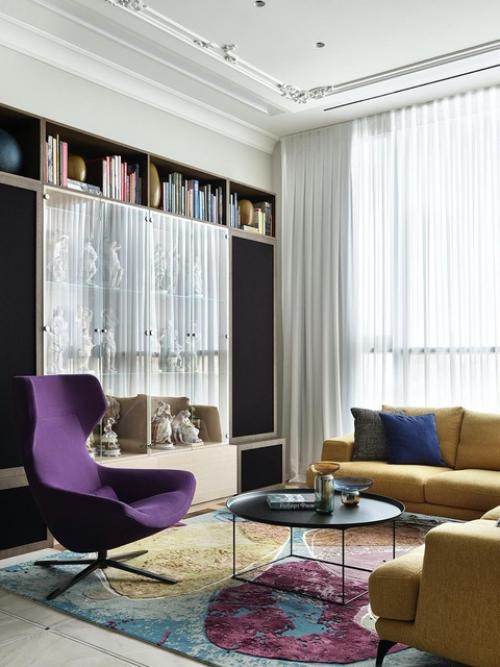 Реализованный интерьер квартиры, площадью 110 кв. 01