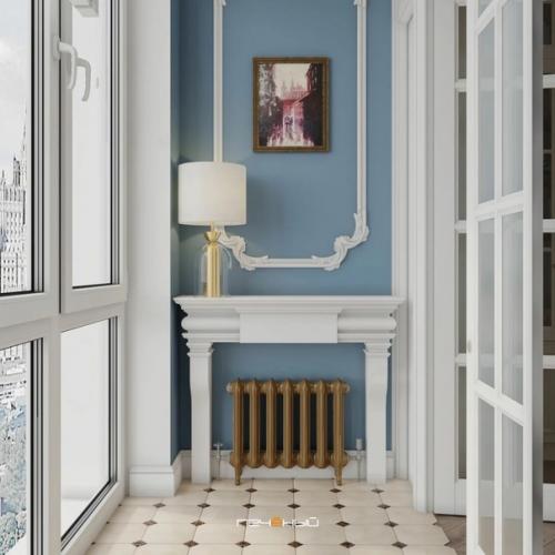 Интерьер однокомнатной квартиры в стиле эклектика от студии дизайна Печёный. 02