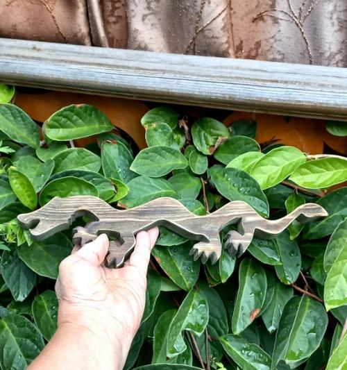 Вот он, деревянный зеленый дракон - символ следующего года. 04