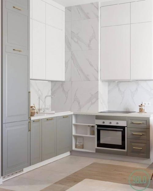 Воздушный интерьер квартиры в приятной цветовой гамме. 03