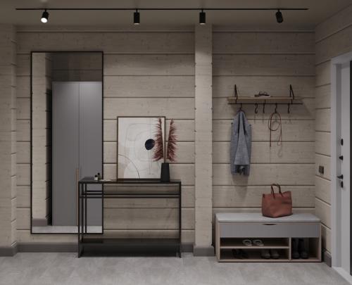 Прихожая _ дом из бруса. 02