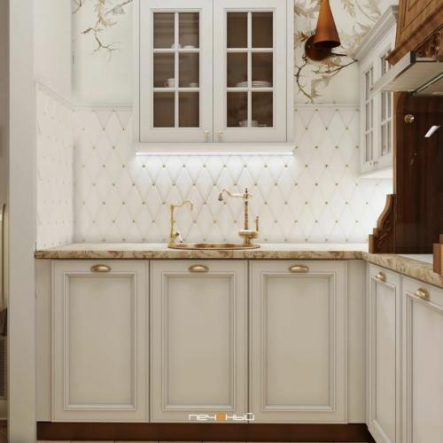 Интерьер однокомнатной квартиры в стиле эклектика от студии дизайна Печёный. 03