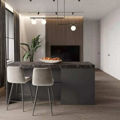 Сила, спокойствие, гармония - первые ассоциации, которые возникают, глядя на данный проект для молодой семьи. 04