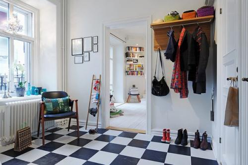 Трехкомнатная квартира в скандинавском стиле в Гетеборге, Швеция.