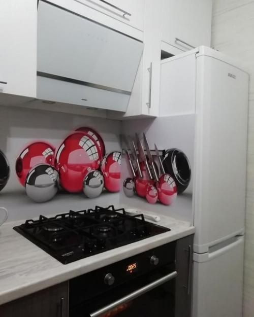 Яркий ремонт кухни в хрущевке. 03