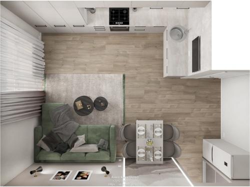 Кухня - гостиная площадью 25 м. кв. 03