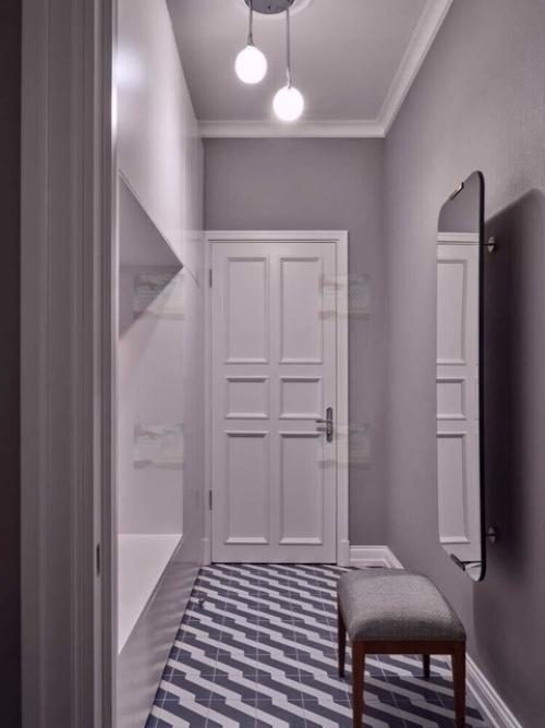 Светлая трехкомнатная квартира в московской Сталинке. 09