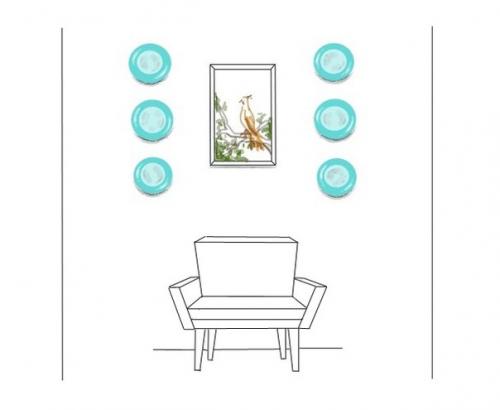 Как разместить настенные тарелки - 10 популярных вариантов. 01