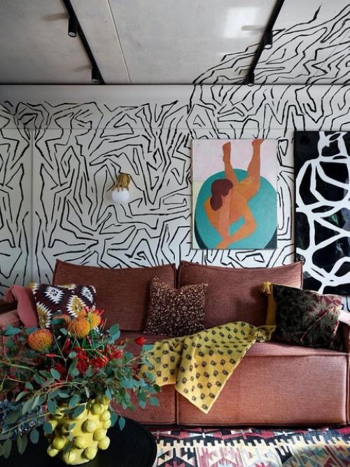 Реализованный интерьер квартиры дизайнера, площадью 30 кв. 01