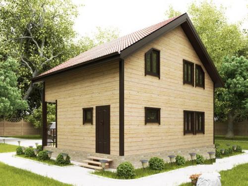 Проект дома. Габариты: 9, 0 х 7, 0 м. 03