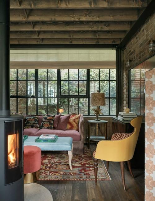 Гостиная в саду: домик, сливающийся с природой. 06