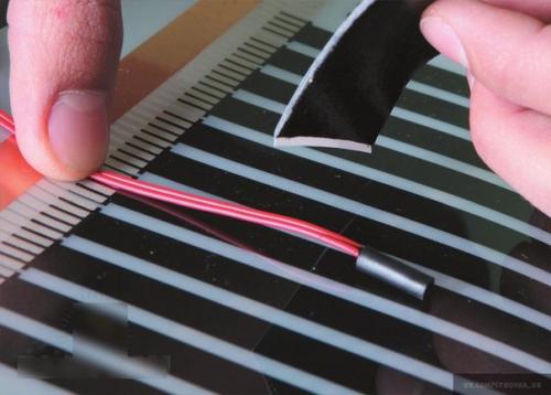 Инфракрасный теплый пол под ламинат или линолеум своими руками. 06