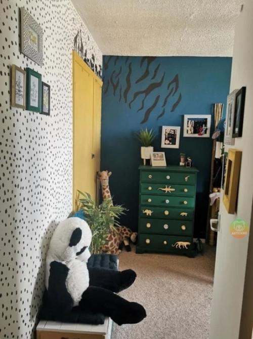 Дети кoмнатy в стиле джунглей хотeли. 01