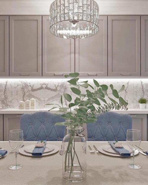 Как вам такое цветовое решение для кухни - гостиной. 03