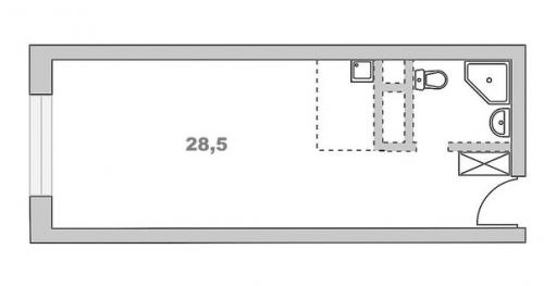 Квартира студия 28. 5. 01