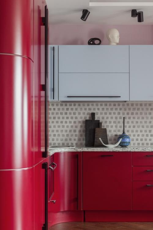 Интерьер кухни - гостиной в квартире молодой семейной пары. 01 Интерьер кухни - гостиной в квартире молодой семейной пары. 01