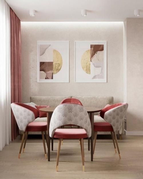 Кухня - гостиная.  Как вам такая цветовая гамма. 06