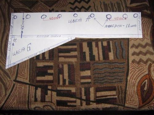 Красивый ламбрекен на кухню. 03