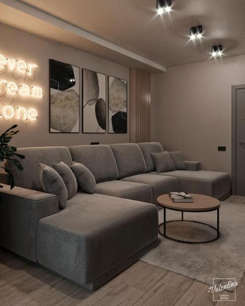 Дизайн - проект гостиной. 01