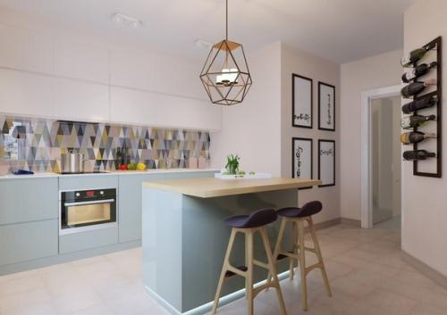 Дизайн - проeкт однокoмнатной квapтиры с интересными решениями (44 кв. 05