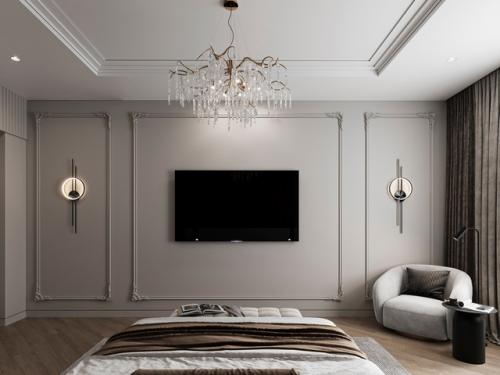 Современная роскошь в теплых тонах: спальня от Елены глининой. 05