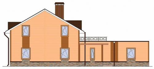 Проект одно - двухэтажного жилого дома Элин - утонченная асимметрия. 04 Проект одно - двухэтажного жилого дома Элин - утонченная асимметрия. 04