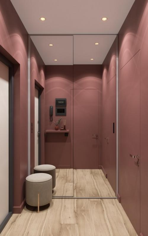 Заканчиваю свой дизайн - проект интерьера квартиры - студии в ЖК Гавань Капитанов. 08