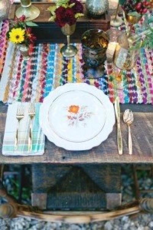 Сервировка стола в богемном стиле. 06