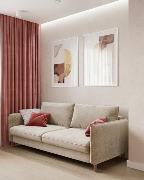 Кухня - гостиная.  Как вам такая цветовая гамма. 07