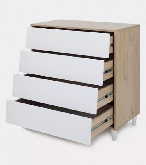 Rant Bergen (рант Берген) - эргономичный комод в лаконичном скандинавском стиле с четырьмя безопасными и вместительными ящиками для детских вещей. 04
