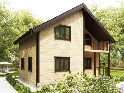 Проект дома. Габариты: 9, 0 х 7, 0 м. 02