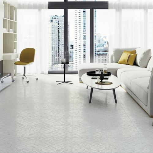 Смелая, оригинальная, объёмная коллекция напольного керамогранита для любителей монохрома в интерьере. 01