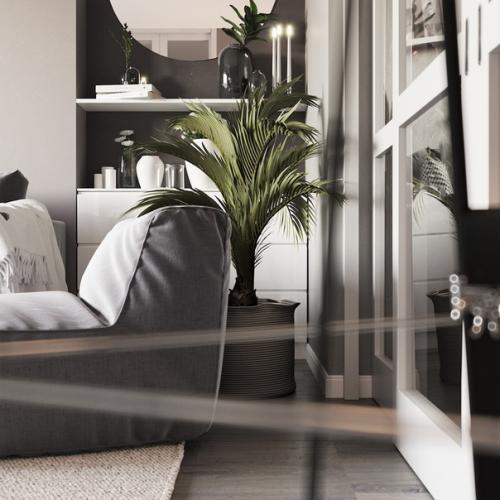 Стильная гостиная, площадью 20 кв. 03