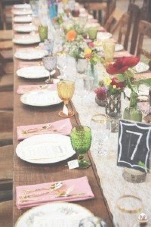 Сервировка стола в богемном стиле. 01