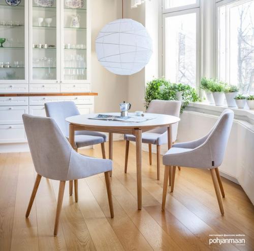 Дополнить интерьер гостиной поможет столовая группа Odense. 01