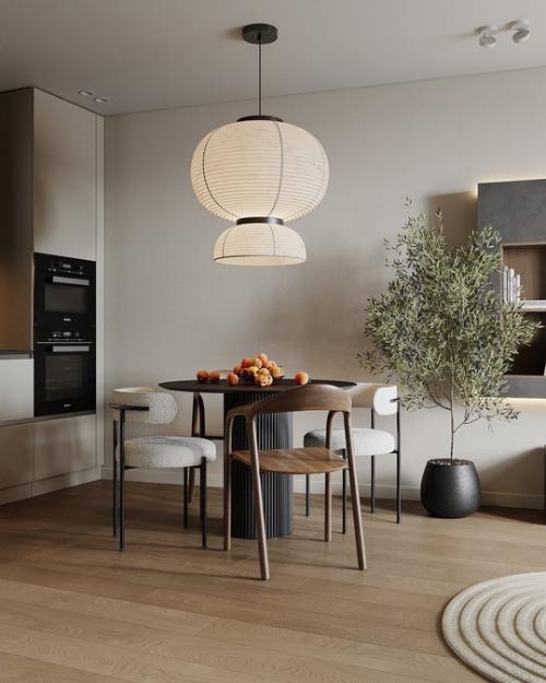 Интерьер этой квартиры выполнен в современном минималистичном стиле с элементами скандинавского дизайна. 01