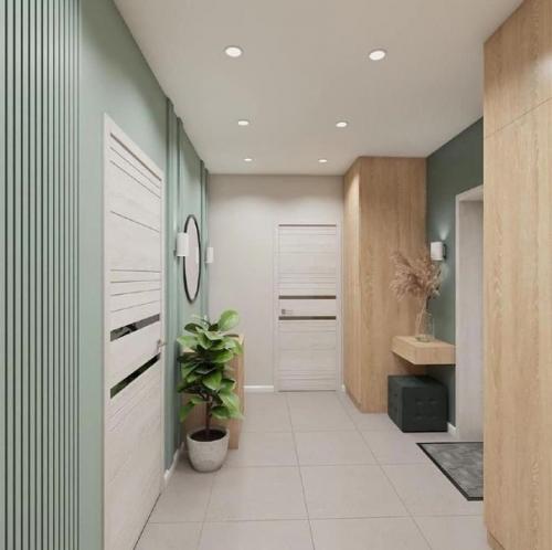 Интерьер квартиры в одной стиле и в одной цветовой гамме. 09