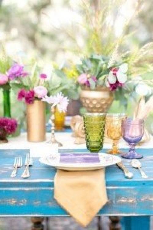 Сервировка стола в богемном стиле. 05