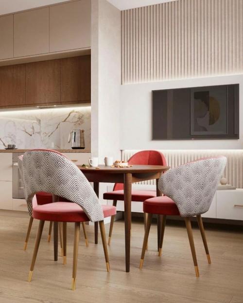 Кухня - гостиная.  Как вам такая цветовая гамма. 03