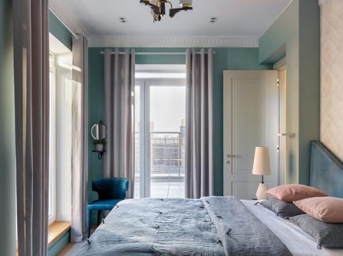 Желтый интерьер с ретро - нотками в Москве (70 кв. 05