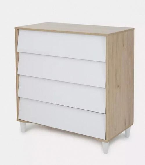 Rant Bergen (рант Берген) - эргономичный комод в лаконичном скандинавском стиле с четырьмя безопасными и вместительными ящиками для детских вещей. 01