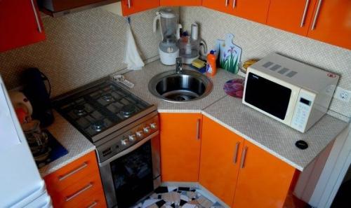 Дизайн интерьера кухни в Хрущевке - советы, фото. 03